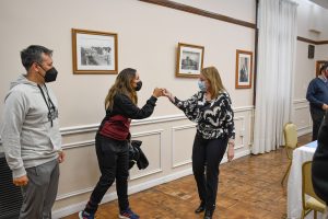 Alicia recibió a integrantes del Club de Básquetbol San Miguel de Río Gallegos