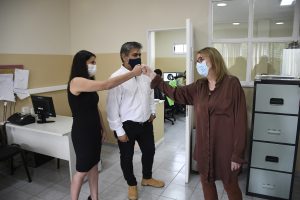 Alicia recorrió las instalaciones de la Imprenta y el Boletín Oficial