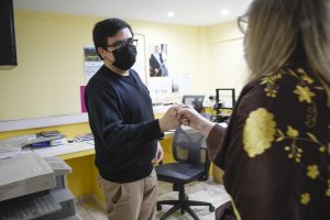 Alicia recorrió las instalaciones de la Imprenta y el Boletín Oficial