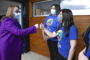 Alicia encabezó la inauguración del edificio de la fundación TEA en Río Gallegos