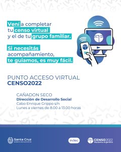Censo 2022: Puntos de Acceso Virtuales vigentes en distintas localidades