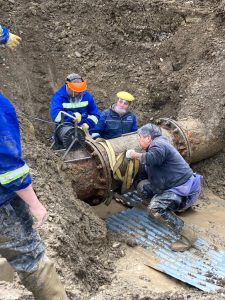 Servicios Públicos avanza en la reparación del acueducto de Palermo Aike- Río Gallegos