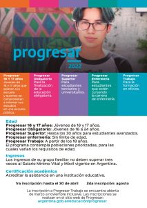 Becas Progresar: Hasta el 30 de abril se encuentra abierta la inscripción