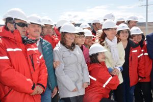 Cristina y Alicia visitaron las obras de la represa Néstor Kirchner