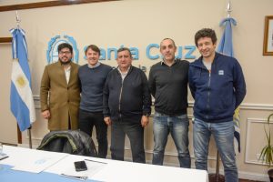 Alicia recibió en audiencia a las autoridades del Tenis Club de Río Gallegos